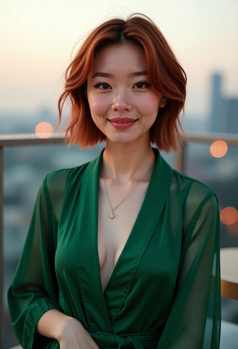 花艺顾问在工作台前